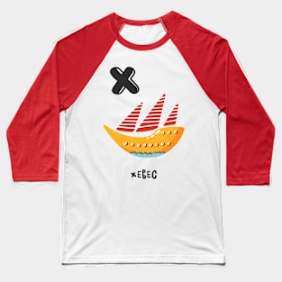 X is Xebec Ship Baseball T-Shirt